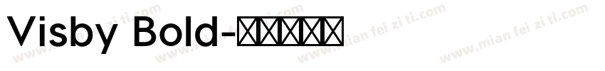 Visby Bold字体转换